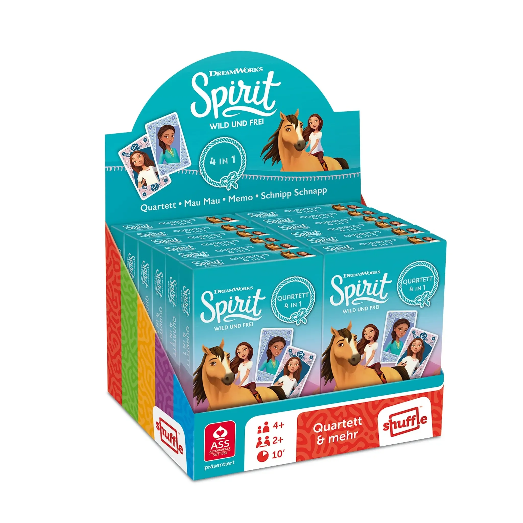 ASS Altenburger Kartenspiele „Spirit – Quartett 4 in 1“